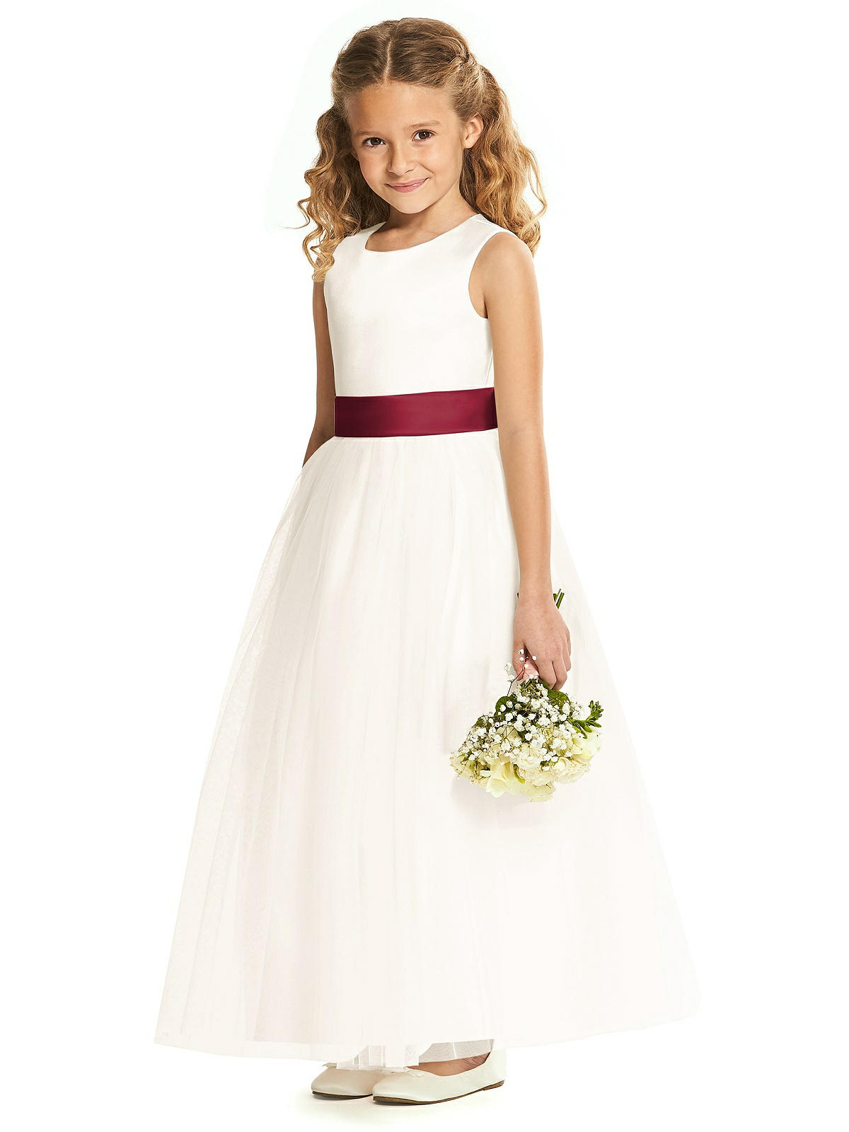 Zoey Flower Girl Dress in Ivory with ...
