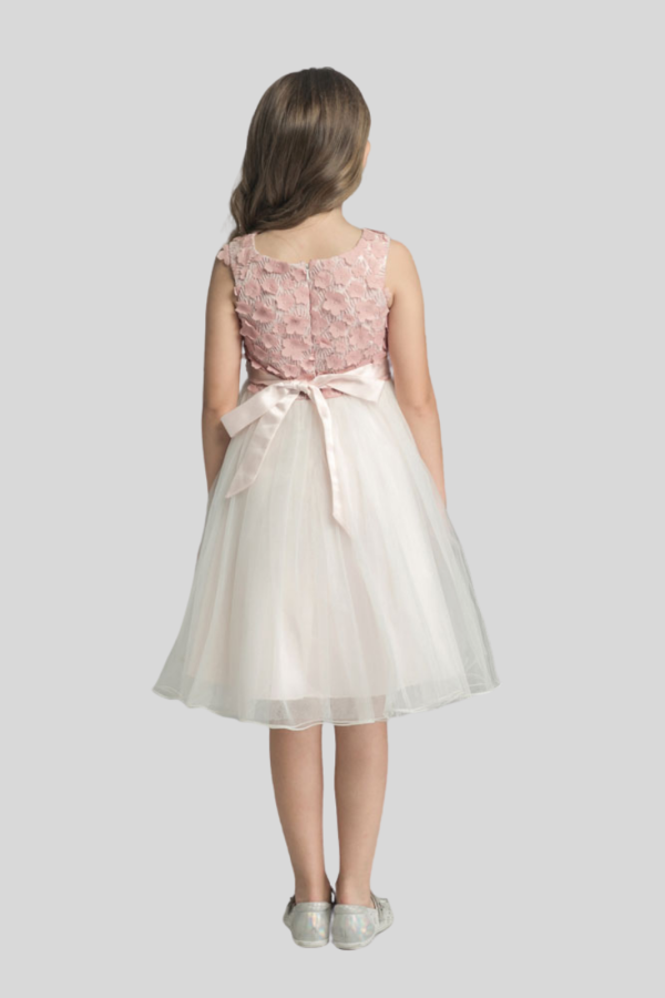 Emma Tulle Skirt Flower Girl Dress with Blush Pink Flowers Emma Tulle Skirt Flower Girl Dress with Blush Pink Flowers