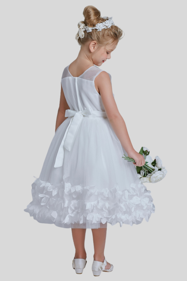 Belle Mid Calf Sleeveless Flower Girl Dress Belle Mid Calf Sleeveless Flower Girl Dress
