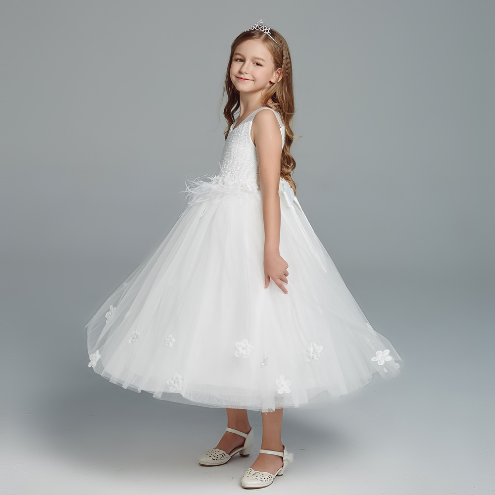 Lilah White Princess Flower Girl Dress Under $150 Australian