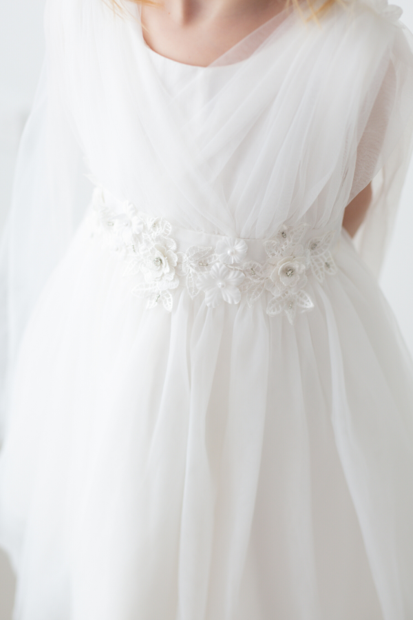 Sophia Soft Tulle Cape Princess Flower Girl Dress Sophia Soft Tulle Cape Princess Flower Girl Dress