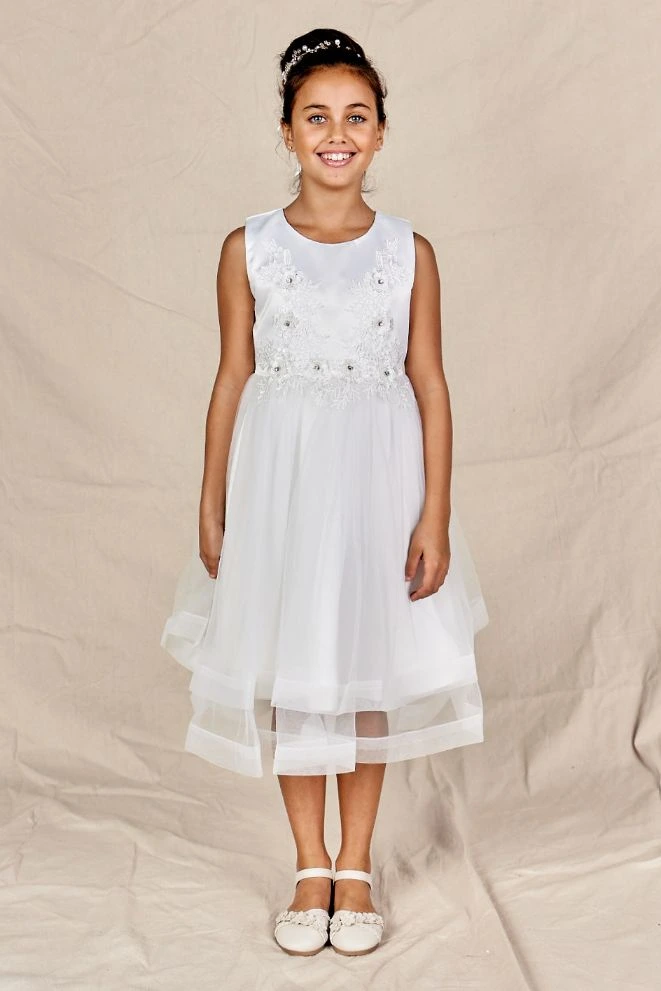 Isabella Flower Girl Dress in White Isabella Flower Girl Dress in White Perth Australia