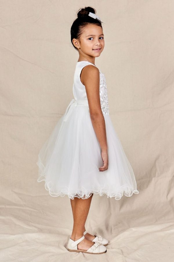 KiraFlowerGirlsDressinWhiteSide Kira Floral Embroidered Flower Girl Dress