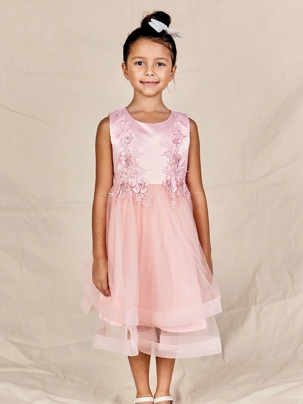 Leia Flower Girl Dress In Pink Australia Ready To Ship