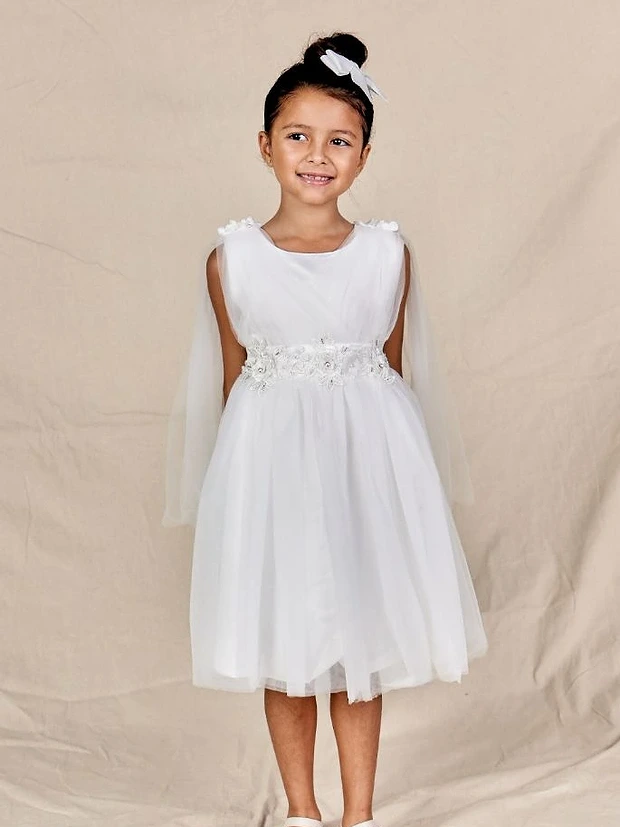 Sophia White Flower Girl Dress Melbourne