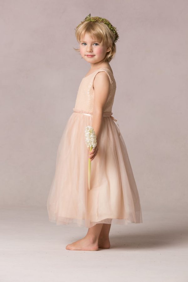 Rosalie Blush Sequin Flower Girl Dress Rosalie Blush Sequin Flower Girl Dress