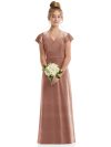 Eden Junior Bridesmaid Dress in Tawny Rose