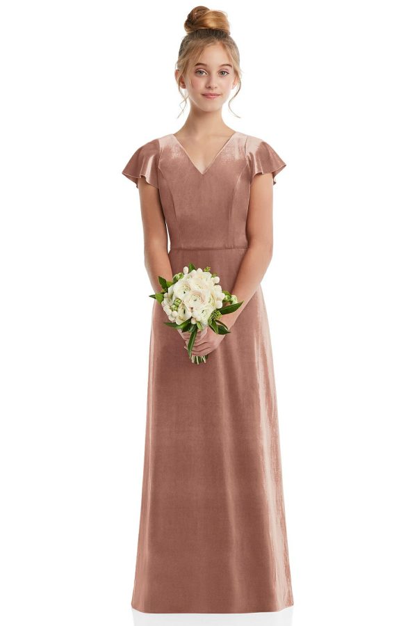 Eden Junior Bridesmaid Dress in Tawny Rose