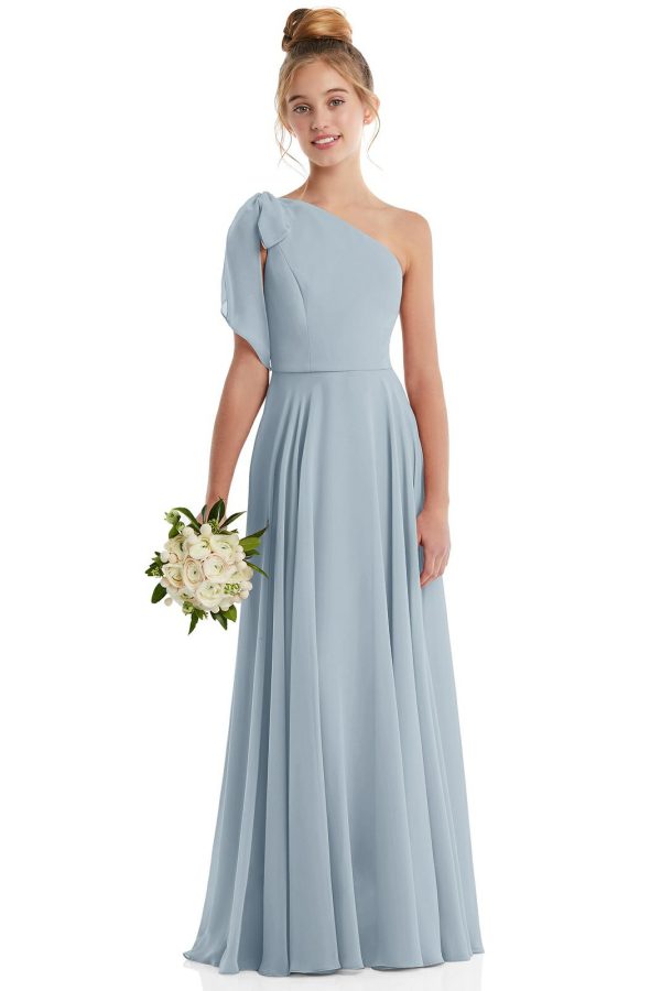 Esther Junior Bridesmaid Dress in Mist Blue