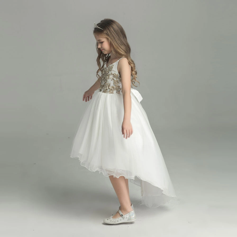 AliceFlowerGirlDress2 Alice Flower Girl Dress Australia White and Gold