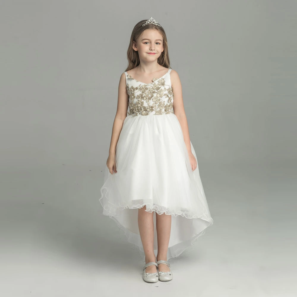 AliceFlowerGirlDress3 Alice Flower Girl Dress Australia White and Gold
