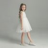 Katie White Pearl Flower Girl Dress2