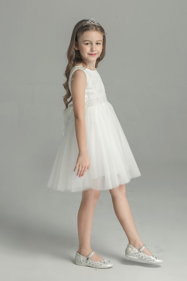 Katie White Pearl Flower Girl Dress2 Katie White Pearl Flower Girl Dress2
