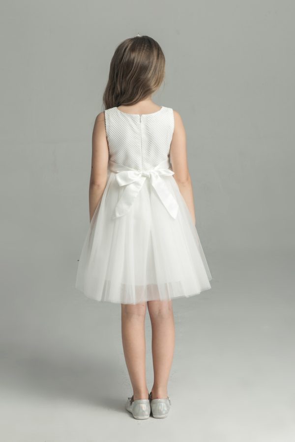 Katie White Pearl Flower Girl Dress4 Katie White Pearl Flower Girl Dress4