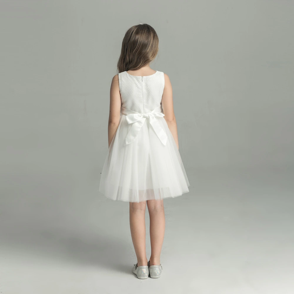 Katie White Pearl Flower Girl Dress4 Katie White Pearl Flower Girl Dress by Talia Sarah