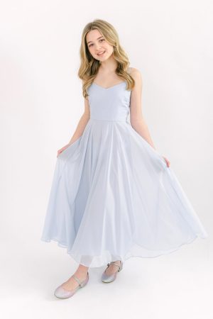 Edie Junior Bridesmaid Dress in Powder Blue