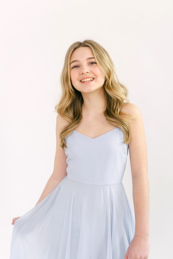 Edie Junior Bridesmaid Dress in Powder Blue Edie Junior Bridesmaid Dress in Powder Blue