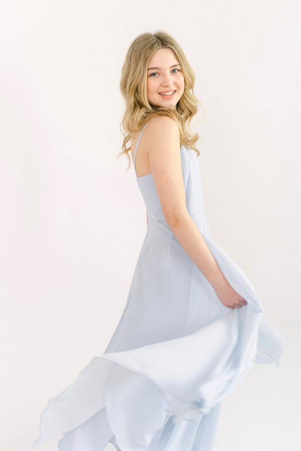 Edie Junior Bridesmaid Dress in Powder Blue Edie Junior Bridesmaid Dress in Powder Blue