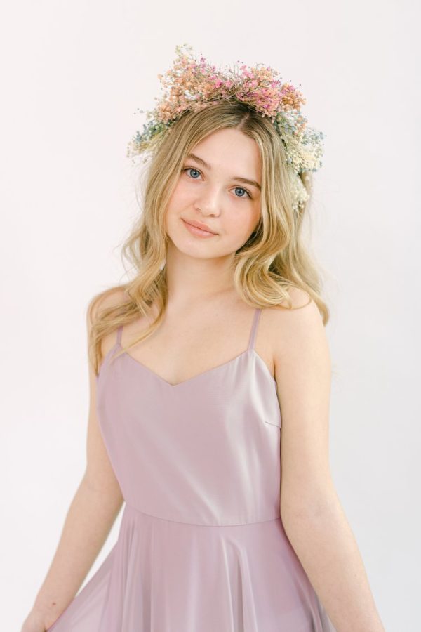 Edie Junior Bridesmaid Dress in Smoked Blush Edie Junior Bridesmaid Dress in Smoked Blush