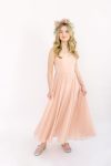 Edie Junior Bridesmaid Dress in Blush Pink