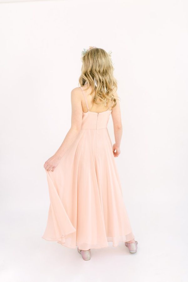 Edie Junior Bridesmaid Dress in Blush Pink Edie Junior Bridesmaid Dress in Blush Pink