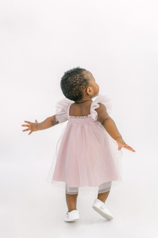 Ella Tulle Flower Girl Dress in Smoked Orchid Ella Tulle Flower Girl Dress in Smoked Orchid