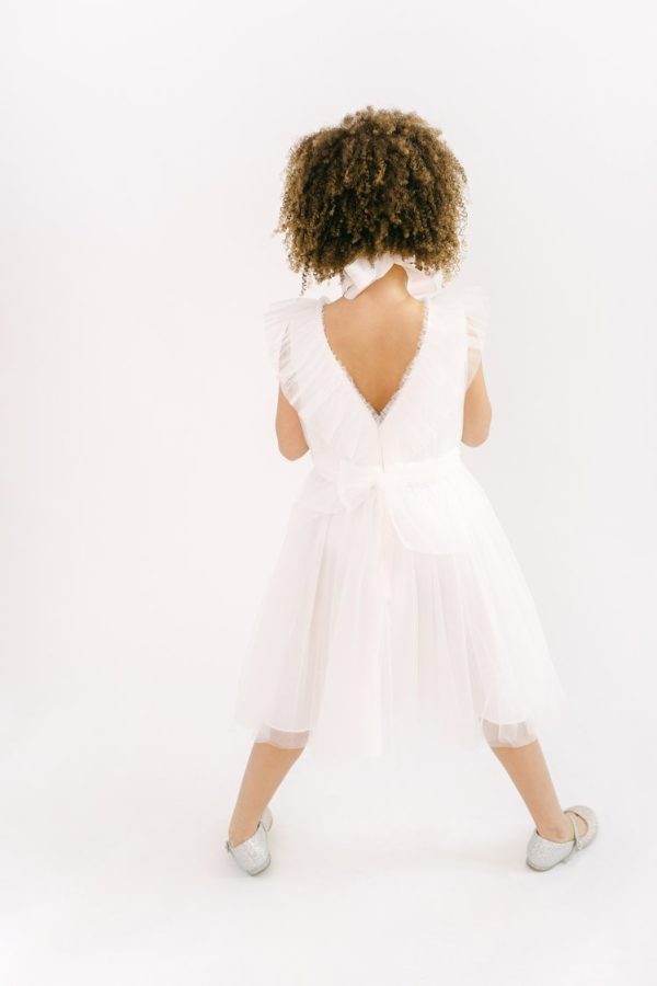 Angel Tulle Flower Girl Dress in Ivory Angel Tulle Flower Girl Dress in Ivory