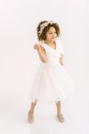 Angel Tulle Flower Girl Dress in Ivory