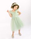 Angel Tulle Flower Girl Dress in Pistachio Green