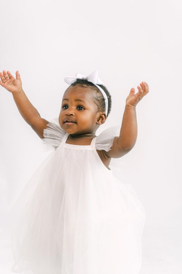 Ella Tulle Flower Girl Dress in Ivory Ella Tulle Flower Girl Dress in Ivory