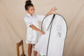 Flower Girl Garment Bag with cary handles