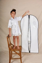 Flower Girl Garment Bag with cary handles